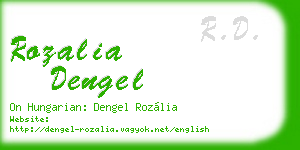 rozalia dengel business card